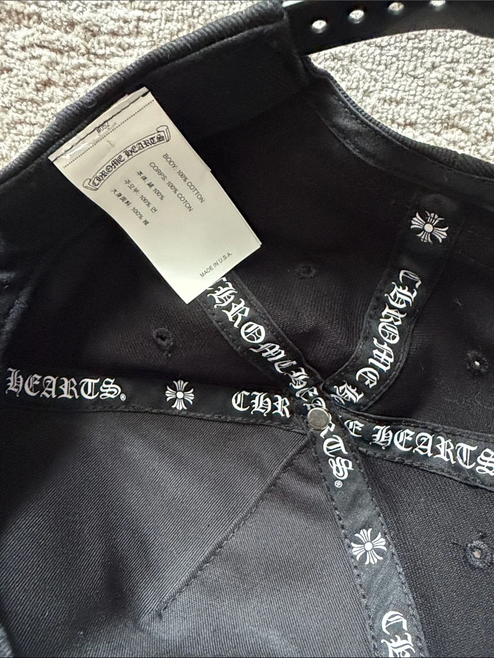 Chrome Hearts RS3 Baseball Hat Black